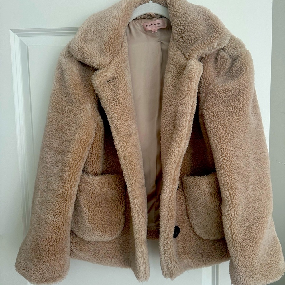 Philosophy XS teddy jacket